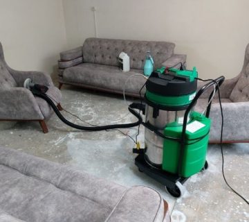 نمونه کار مبل شویی در تبریز محله رسالت مجتمع شایان مهر مبلمان چستر طوسی 8 نفره