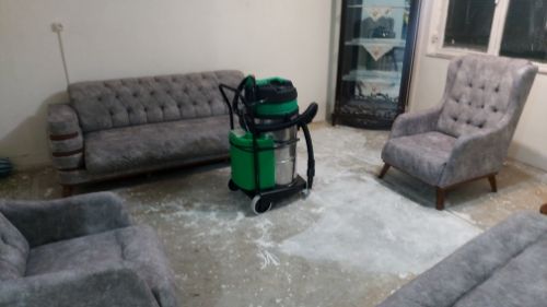 نمونه کار مبل شویی در تبریز محله رسالت مجتمع شایان مهر مبلمان چستر طوسی 8 نفره