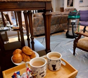 نمونه کار مبل شویی راحتی و استیل در تبریز محله فرشته شمالی کوی صنوبر